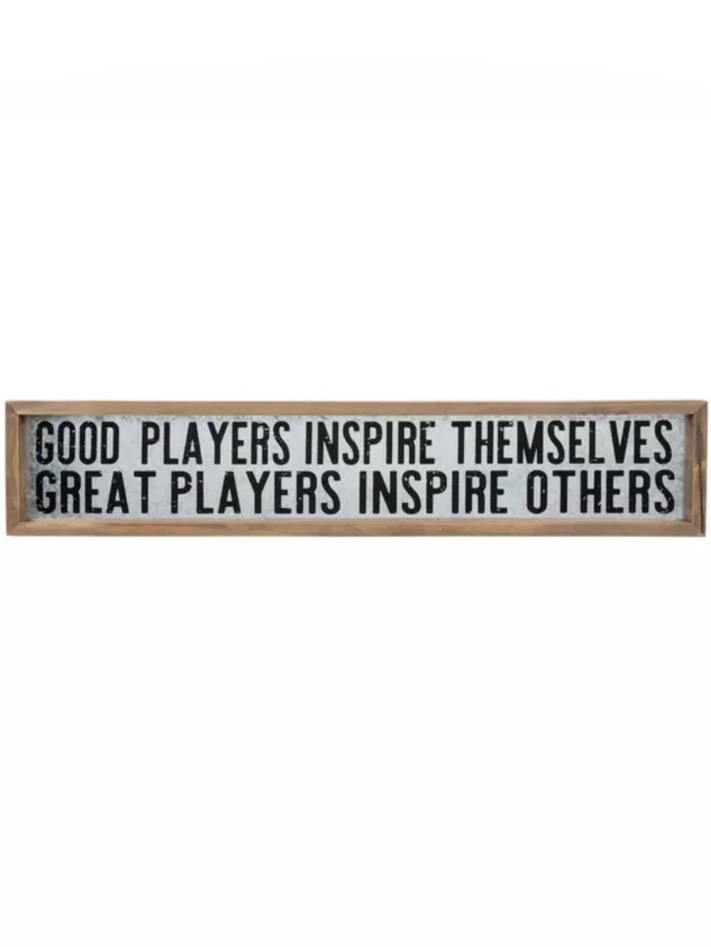 Great Players Inspire Metal Wall Decor